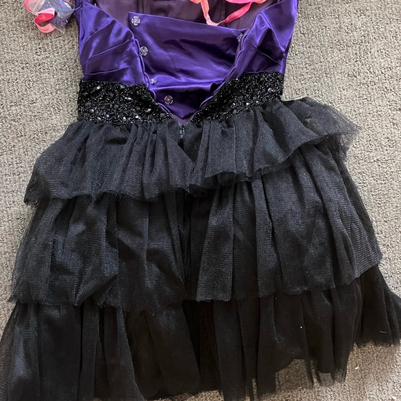 Black and purple Little girls dress - Picture 7 of 10